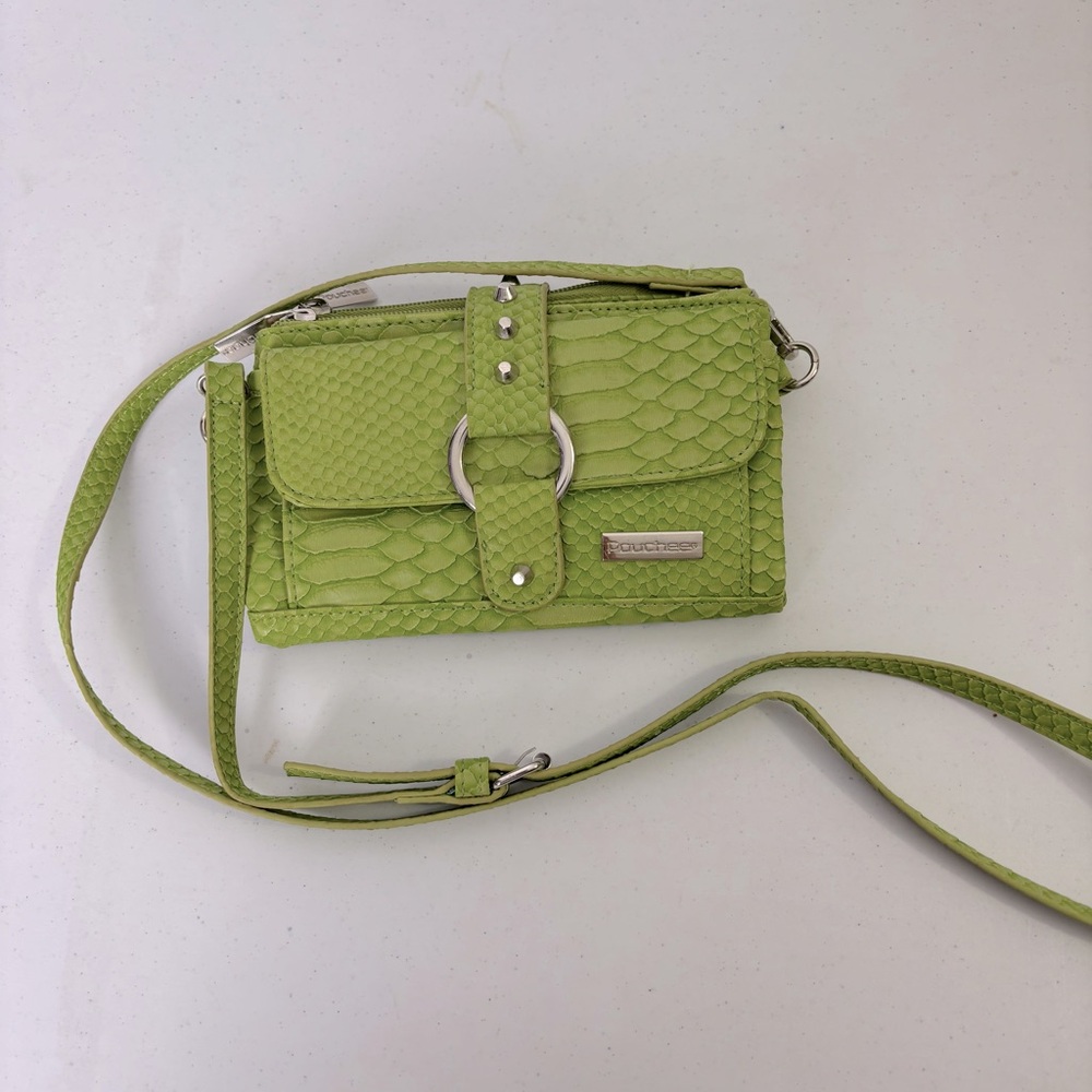Pouchee Green Crossbody Bag